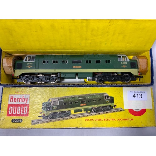 HORNBY DUBLO, 3234 3R, DELTIC, D9001 ST PADDY, BOXED.