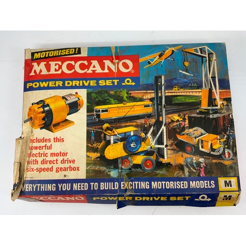 93 - MECCANO POWER DRIVE SET Q, IN BOX, POOR , CONTENTS NOT CHECKED