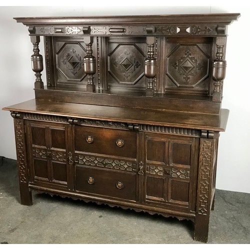 224 - LARGE OAK DRESSER