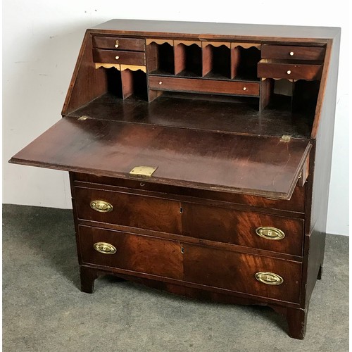 205 - GEORGIAN MAHOGANY BUREAU