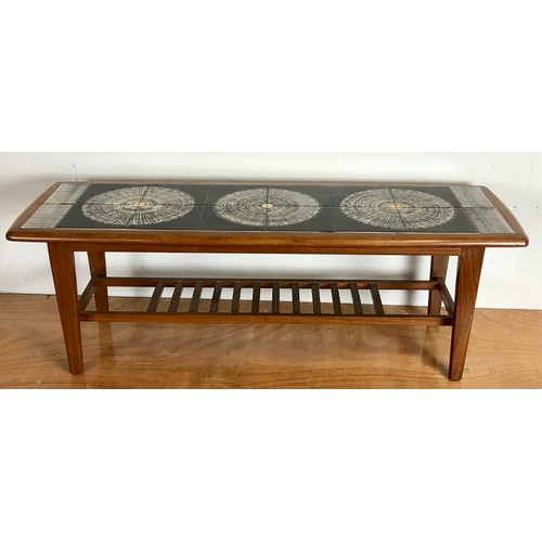 103 - LATE CENTURY TILE TOP COFFEE TABLE