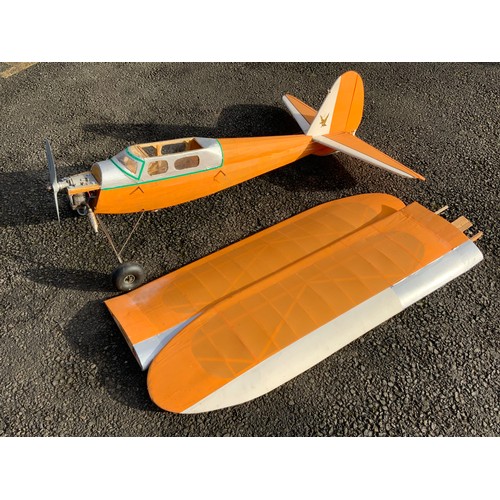 44 - RADIO CONTROLLED & SIMILAR MODEL AIRCRAFT - ORANGE MONOPLANE, ASP SINGLE ENGINE, SOR.