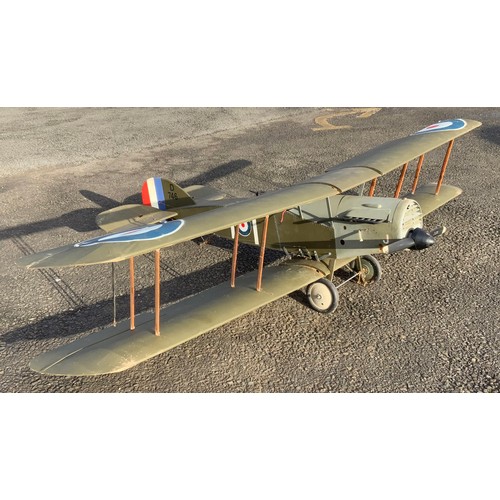 47 - RADIO CONTROLLED MODEL AIRCRAFT - BIPLANE BRISTOL FIGHTER S.O.R