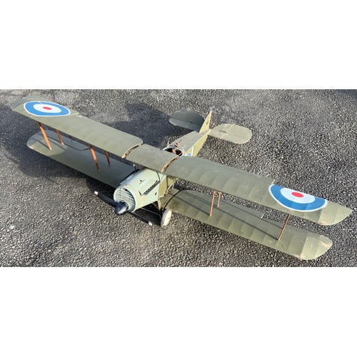 47 - RADIO CONTROLLED MODEL AIRCRAFT - BIPLANE BRISTOL FIGHTER S.O.R