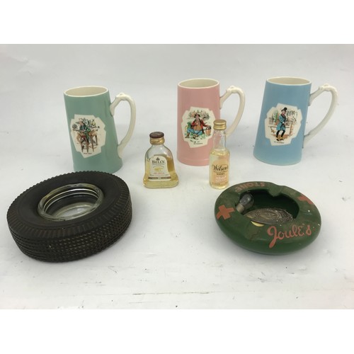 159 - T G GREEN BASS TANKARDS  WITH BREWERIANA