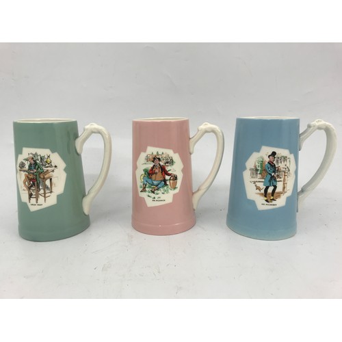 159 - T G GREEN BASS TANKARDS  WITH BREWERIANA