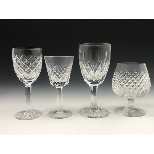 287 - SUITE OF GLASSES WITH HEXAGONAL STEMS