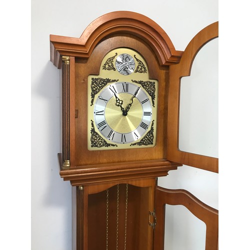 327 - TEMPUS FUGIT MODERN LONG CASE CLOCK