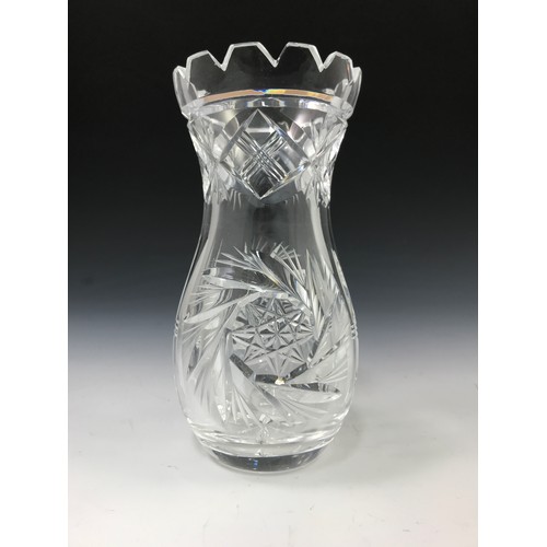 278 - 3 VARIOUS GLASS VASES