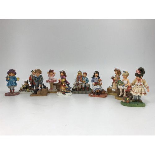 136 - COLLECTION OF CHRISTINE HAWORTH RESIN FIGURES