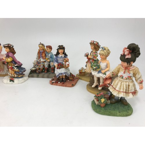 136 - COLLECTION OF CHRISTINE HAWORTH RESIN FIGURES