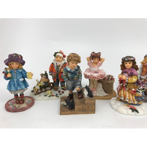 136 - COLLECTION OF CHRISTINE HAWORTH RESIN FIGURES