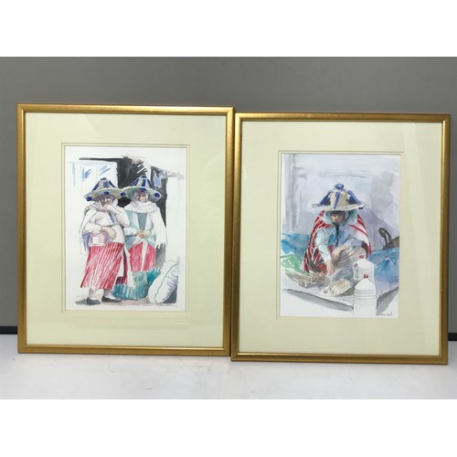 30 - SELECTION OF WATERCOLOURS AND ENGRAVINGS BY TANIA BEAUMONT