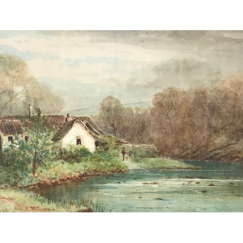 24 - PAIR OF WATERCOLOURS SIGNED ALFRED TOWNSEND