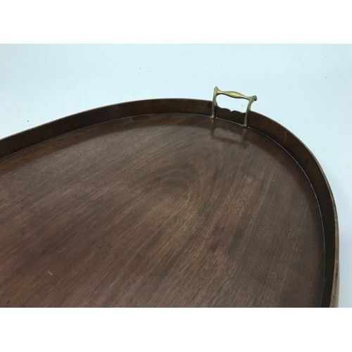 541 - MAHOGANY GALLERIED TRAY