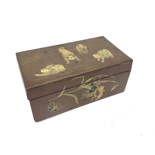 592 - MISC ORIENTAL LACQUERED BOXES