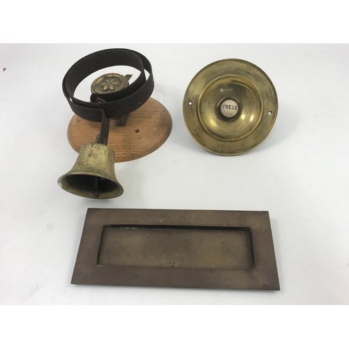 516 - SERVANTS BELL, PUSH BELL  & LETTER BOX COVER