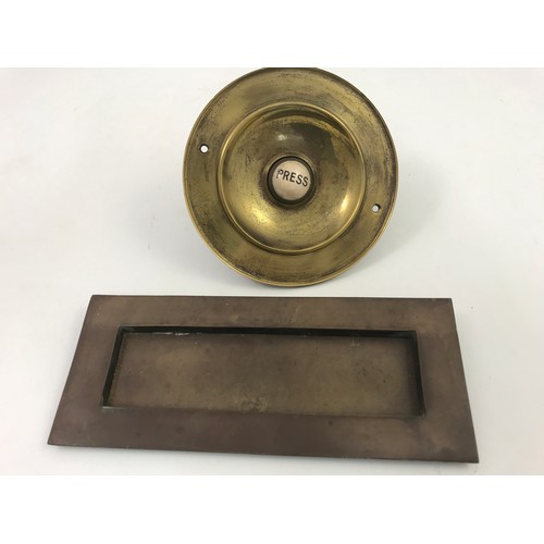 516 - SERVANTS BELL, PUSH BELL  & LETTER BOX COVER