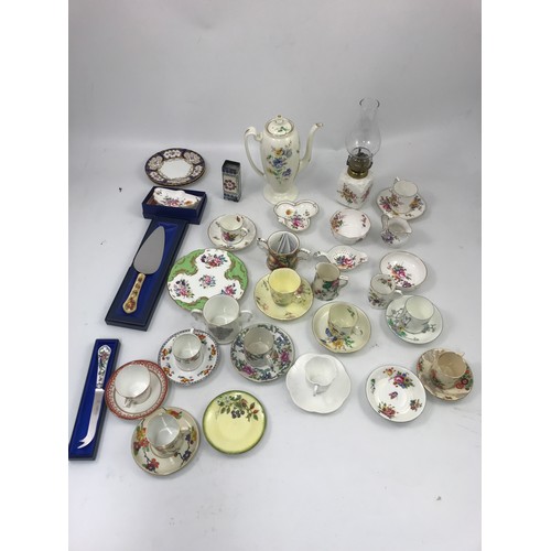 214 - ROYAL CROWN DERBY, ROYAL WORCESTER, SHELLEY, ANYSLEY CERAMICS  ETC