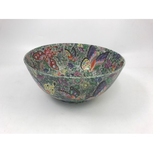 267 - LARGE ORIENTAL BOWL WITH  6 CHARACTER MARK