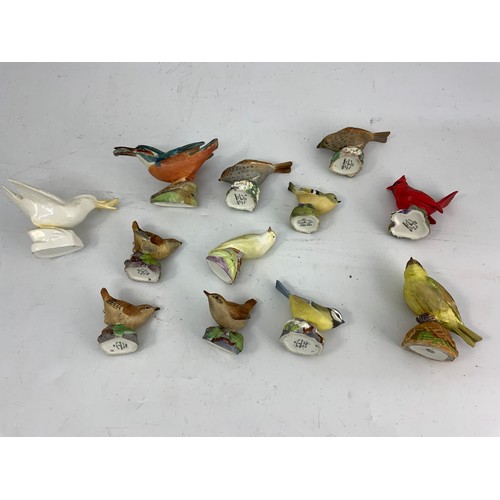 129 - GROUP OF ROYAL WORCESTER BIRDS ETC