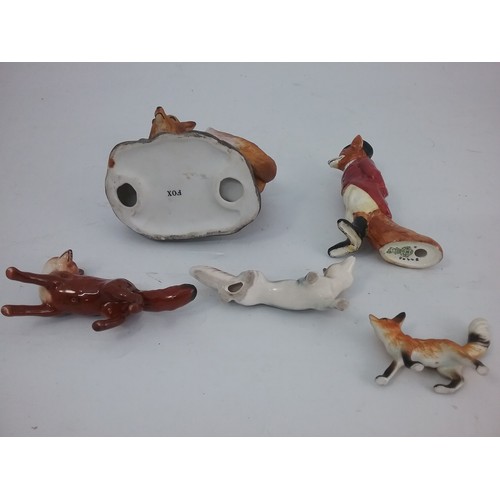 105 - ROYAL DOULTON , BESWICK AND OTHER FOX MODELS