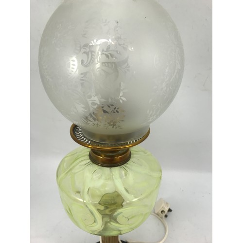 304 - GLASS OIL LAMP