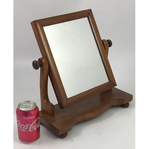 578 - SMALL FRAMED DRESSING TABLE MIRROR ON STAND