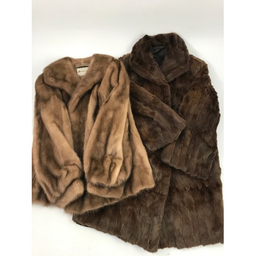 433 - HARRISONS FOX FUR COAT AND ONE OTHER FUR COAT