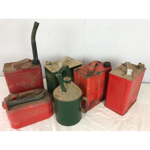 97 - 6 PETROL CANS