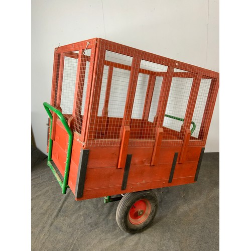 7 - GARDEN TRAILER, WITH MESH SIDES