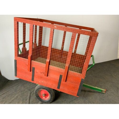 7 - GARDEN TRAILER, WITH MESH SIDES