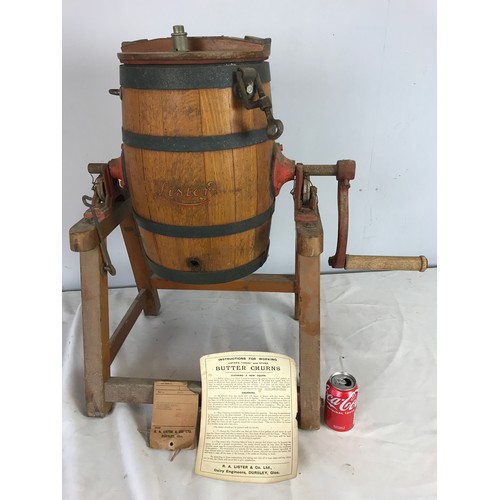 116 - RESTORED BUTTER CHURN, TYPE A, 5 GALLON CAPACITY