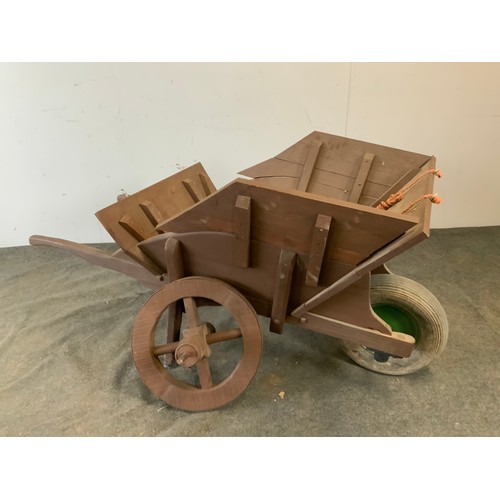 25 - LARGE WOODEN WHEELBAROW