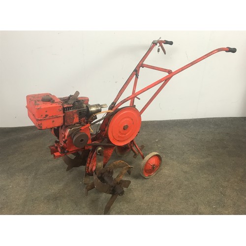 23 - VERY EARLY 1959/60 MERRY TILLER  ROTOVATOR (MADE BY WOLSELEY SHEEP SHEARING CPY). A RARE MACHINE