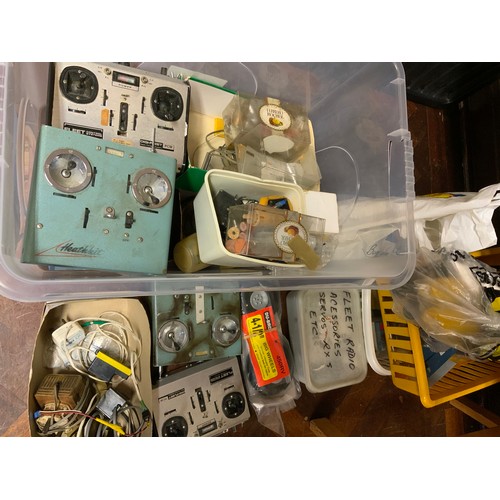 28 - RADIO CONTROLLED AVIATION INTEREST, CONTROLLERS, ENGINE PARTS INC. HEATHKIT, FLEET, SINGLE CYL. ENGI... 