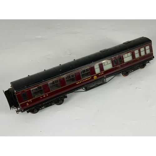 523 - W H EXLEY LMS RESTAURANT COACH 116, 0 GAUGE , U/B