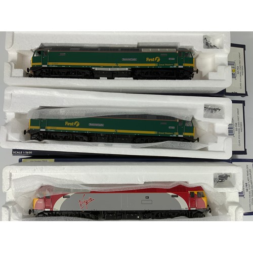 401 - BACHMANN, 3 CLASS 57 DIESEL LOCOMOTIVES, 2 X 32-752 57602 RESTORMAL CASTLE, & 57307 LADY PENELOPE, 3... 