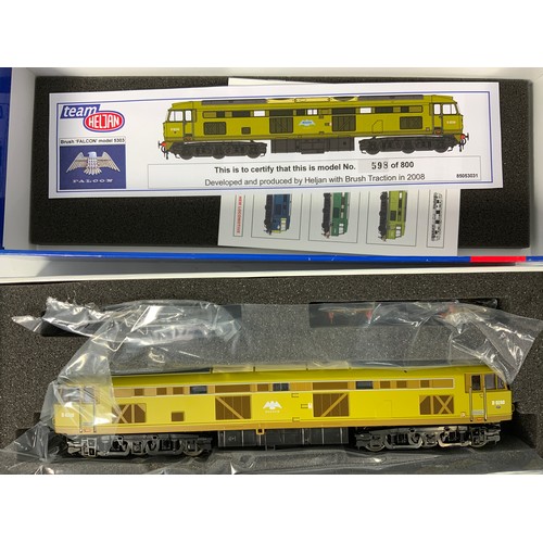 406 - HELJAN, 2 BOXED CLASS 53 DIESEL LOCOMOTIVES, D0260 FALCON. MODELS 53031 IN LIME GREEN CERT 598/800 &... 