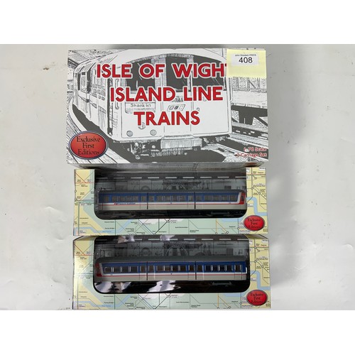 408 - EFE ISLE OF WIGHT, 2 CAR 1938 TUBE STOCK TWIN PACK, 80006 & 80106, BOXED.