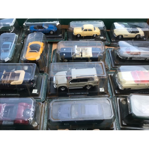 105 - 18 BUBBLE PLASTIC / CARD ‘BOXED’ EX MAGAZINE DIE CAST MODEL CARS