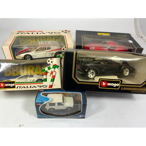 130 - BURAGO, 3037 LAMBORGHINI, 3011 FERRARI, ITALIA 90 3019 FERRARI TESTAROSSA (1984), 1504IT SIMILAR,  &... 