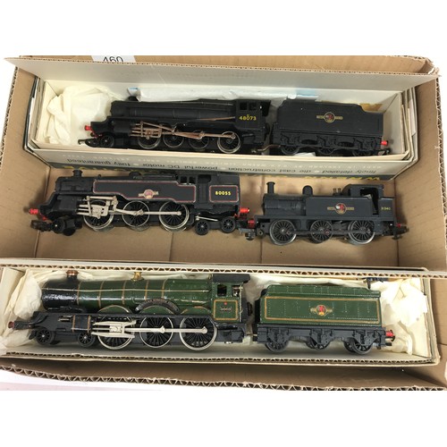 460 - WRENN COLLECTION, BOXED W2224, 2-8-0 48073, WRENN BOXED CASTLE REPAINTED, 2-6-4T 80055, SR TANK 3134... 