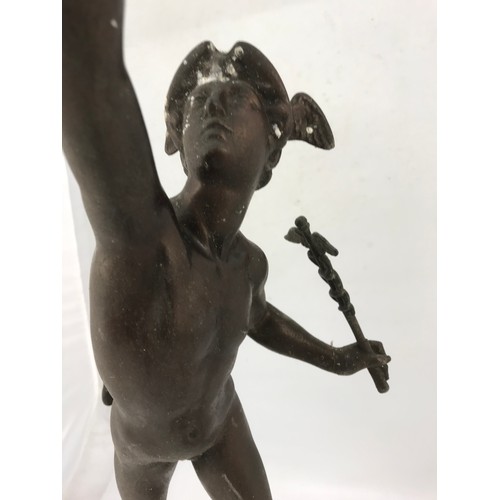 259 - ANTIQUE/ VINTAGE BRONZE EFFECT FIGURAL LAMP AF