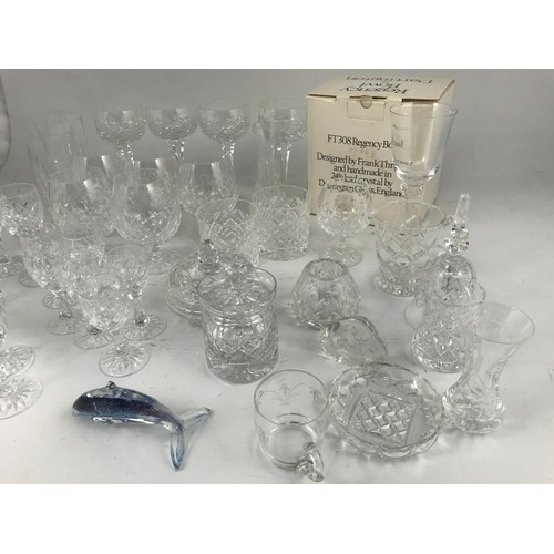 263 - QTY. CRYSTAL GLASSWARE