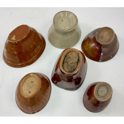 152 - COLLECTION OF SALT GLAZED STONEWARE JELLY MOULDS