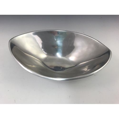 361 - STYLISH POLISHED METAL, POSSIBLY ALUMINIUM, BOWL