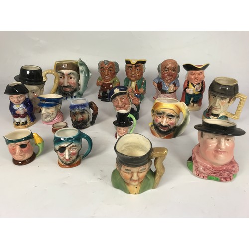 119 - COLLECTION OF CHARACTER JUGS