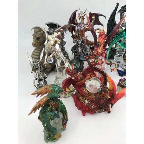 124 - QTY. MISC. DRAGON RELATED FIGURES