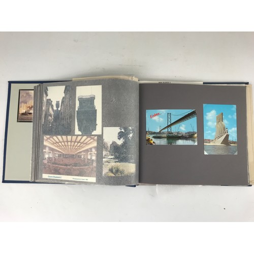 86 - SCRAPBOOK, OF A CRUISE ON THE QE2, QUEEN ELIZABETH 2 IN 1985, CUTTINGS, TICKETS, POSTCARDS ETC.